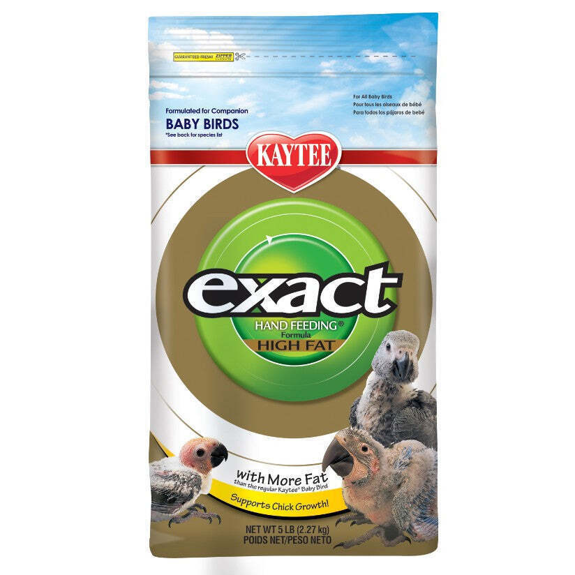 Primary image for Kaytee Exact High Fat Hand Feeding Baby Bird Formula - Complete Nutrition for Op