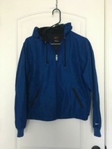 Nike Boys Athletic Full Zip Windbreaker Track Jacket Blue Size Medium  - £31.70 GBP