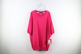 Deadstock Vintage 90s Streetwear Womens OSFA Blank Pullover Ringer T-Shirt USA - $34.60