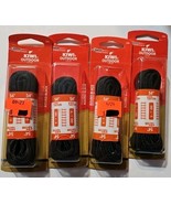 KIWI Outdoor Shoe Laces Round Black 54&quot; 137cm Boot 6-7 Eyelets NEW Lot Of 4 - $13.94 CAD