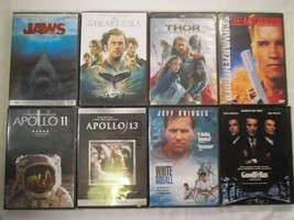 Lot Of 8 Dvd Movies Action Thor Jaws Good Fellas White Squall Apollo 11 12F6 - £15.34 GBP