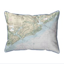 Betsy Drake Charleston Harbor and Approaches, SC Nautical Map Small Corded - £39.46 GBP