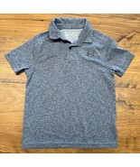 Under Armour Boys Youth Small Blue Performace Polo Preppy Uniform Church... - $11.30