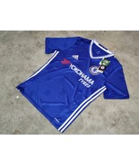 Adidas Chelsea Yokohoma Tyres Blue/White Soccer Jersey Youth Kid Size - £27.54 GBP