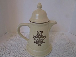 Pfaltzgraff Light Brown Village Pattern Coffee Tea Pot #6-550 Usa 4 Cup - £12.43 GBP