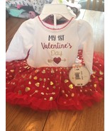 Koala First Valentines Dress 0-3 months Bloomers Baby Girl Tutu Red Whit... - £18.95 GBP