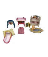 VTG Fisher Price Loving Family Furniture Lot porch swing Baby Room Bedro... - £96.74 GBP