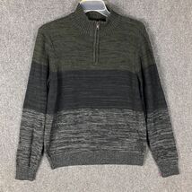 Urban Pipeline Sweater Men&#39;s Large 1/4 Zip Mock Neck Cotton Blend Adults L - $310.54 MXN