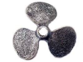 [Pack Of 2] Antique Silver Cast Iron Propeller Paperweight 4&quot;&quot; - £32.90 GBP