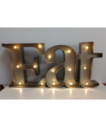 Studio Decor Metal sign &quot;EAT&quot; battery operated 20 1/4&quot; x 9 3/4&quot; x 2&quot; - £21.26 GBP