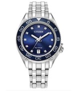 Citizen Womens Watch Sport Carson Diamond Eco-Drive Analog Blue FE6160-57L - $341.67 CAD