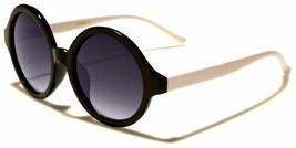 Girls Willow Round Black Sunglasses with White Temples kid 2507 White 70 - £6.44 GBP