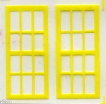 AMERICAN FLYER TRAINS STATION DOUBLE SINGLE YELLOW WINDOW KIT S Gauge Parts - £8.64 GBP