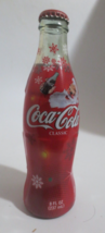 Coca-Cola Classic Santa Claus 8oz Wrap Around Bottle Full Holiday 2003 - $3.22