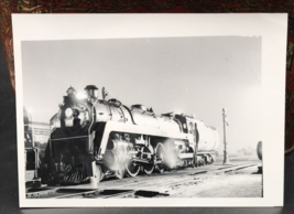Canadian National Railway CN #5702 4-6-4 Locomotive Railroad Train B&amp;W Photo - £7.46 GBP
