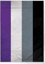 Asexual Garden Flag 12x18in Asexual Pride Garden Flag LGBT LGBTQIA Ace Flag 100D - £3.91 GBP