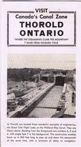 Vintage Travel Brochure 1960 Thorold Ontario Town Of The Seven Locks - $7.78 CAD