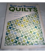 VINTAGE AUNT MARTHA&#39;S PATTERN LEAFLET BOOK BOLD AND BEAUTIFUL QUILTS 3778 - $13.52 CAD