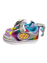 HEELYS Girl&#39;s Rocket x2 Youth Purple/Cyan/Rainbow/Silver Size 2 - $49.50