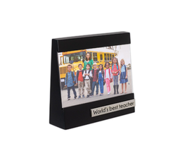 NEW Malden World&#39;s Best Teacher Gift 4 x 6 in. Photo Picture Wedge Frame black - £9.60 GBP