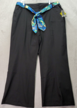 Style&amp;co. Pants Womens 16W Black Cotton Stretch Pockets Flare Leg Flat F... - £18.39 GBP