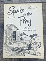 1972 Poem Greeting Card Spooks in the Privy by Dick McKeel The Piddlin&#39; ... - $15.83
