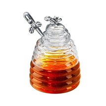 Honey Bees Glass Honey Pot, Transparent  - $73.00