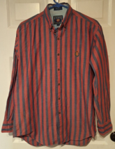 Vintage Ralph Lauren  Chaps LS Button Up Striped Shirt Men’s Size Med 10... - $17.46
