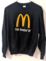 McDonalds I&#39;m Lovin&#39; It black pullover sweater sweatshirt top women&#39;s si... - £36.98 GBP