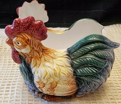 ROOSTER NAPKIN HOLDER 4 1/2&quot; TALL - £8.89 GBP