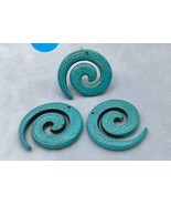 Large Turquoise Ring Set, Kite Turquoise Wheel Cabochon  55x8mm- Turquoi... - £7.67 GBP