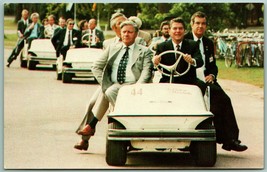 President Ronald Reagan Driving Golf Car Ottowa Canada UNP Chrome Postcard I4 - £3.05 GBP