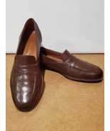 Salvatore Ferragamo Senza Brown Calf Leather Men&#39;s 13 B Dress Shoes In B... - £97.78 GBP