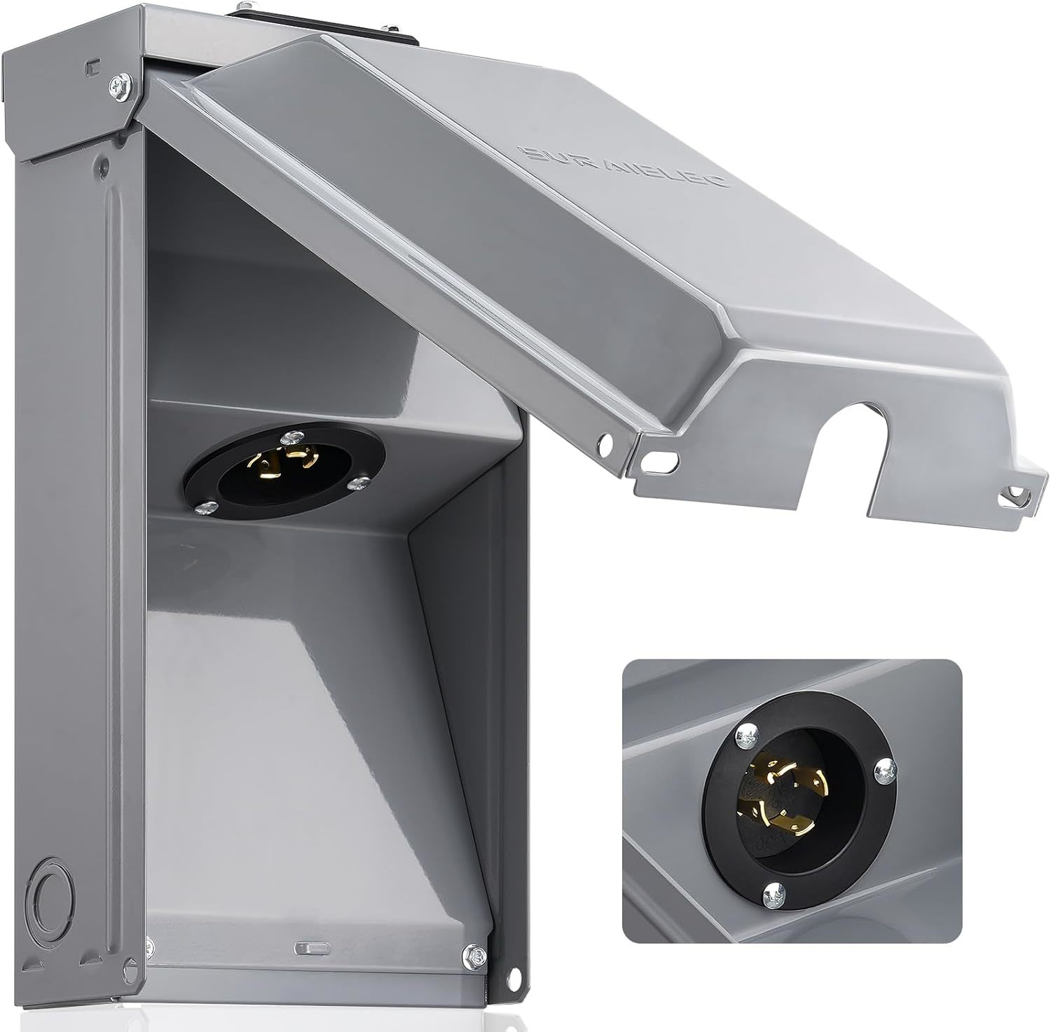 Suraielec 30 Amp Generator Power Inlet Box, Nema L14-30P Generator Box For - $77.99