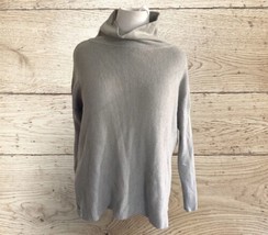 New Devotion Nordstrom Women’s grey ribbed knit Cowl Neck sweater tunic Sz Small - £15.81 GBP