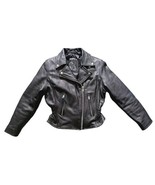 Vintage Leather King Echtes Leder Womens Biker Punk Jacket Terminator Sz... - $228.01 CAD