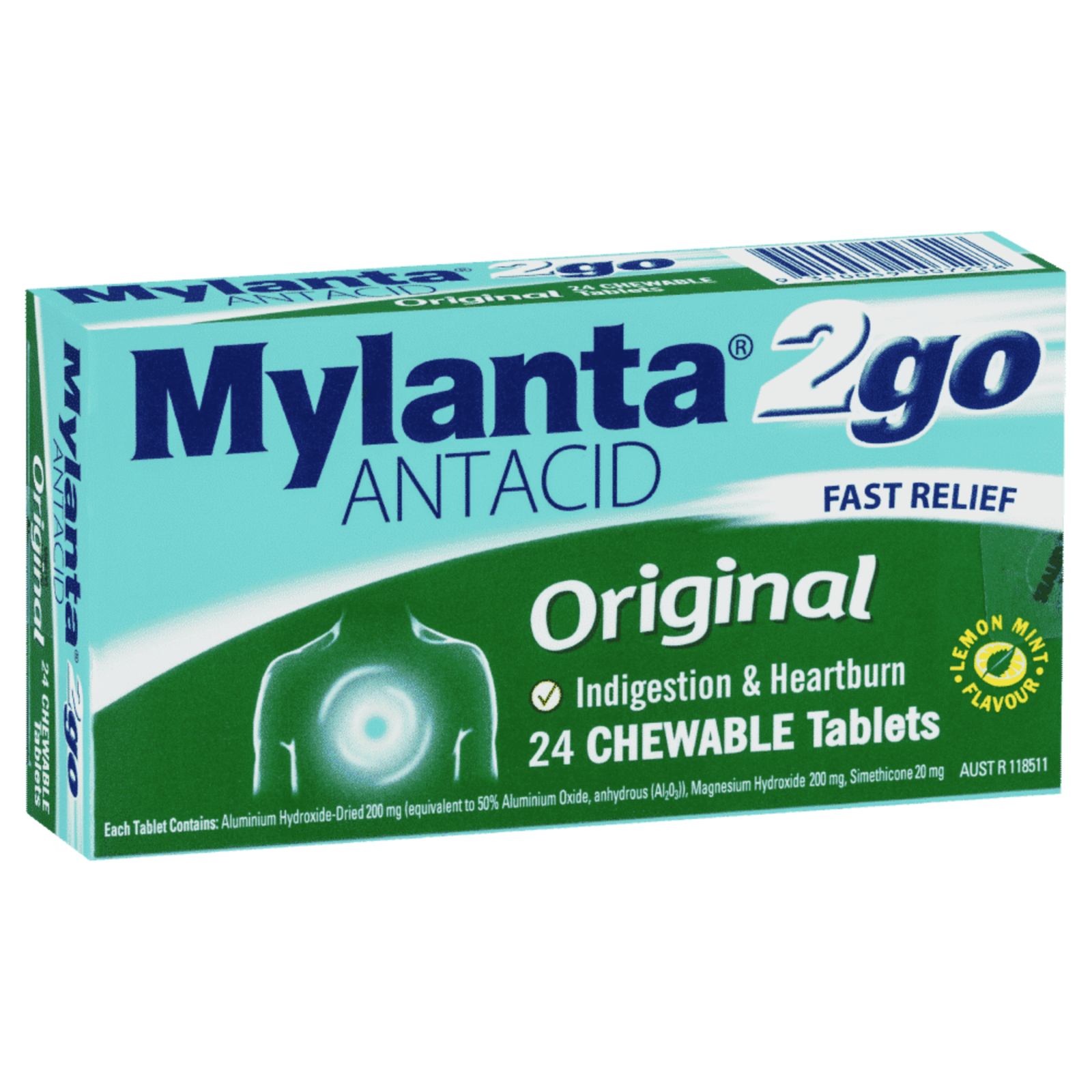 Mylanta 2Go Antacid Original 24 Chewable Tablets - $70.64