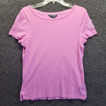 Lauren Ralph Lauren Women&#39;s Sz XL Pink Short Sleeve T-shirt Top - £15.43 GBP