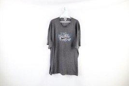 Vtg Nike Mens 2XL Distressed Travis Scott Center Swoosh T-Shirt Charcoal Gray - $44.50