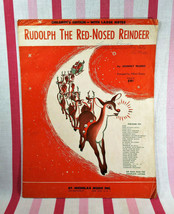 Vintage 1949 St Nicholas Music Rudolph the Red-Nosed Reindeer Sheet Music - £7.82 GBP