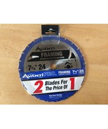 AVANTI PRO FRAMING CIRCULAR SAW BLADE 2 PC 7-1/4” 24 teeth new - €15,49 EUR