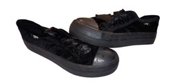 Rocket Dog Black Velvet Shoes Size 1 for Girls - £7.85 GBP
