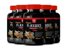 digestion no bloating - FLAX SEED OIL anti inflammation herbal 5B 500Softgels - £50.56 GBP