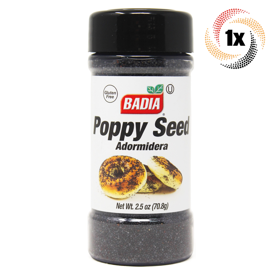 1x Shaker Badia Poppy Seed Seasoning | 2.5oz | Gluten Free No MSG &amp; Kosher - $8.70