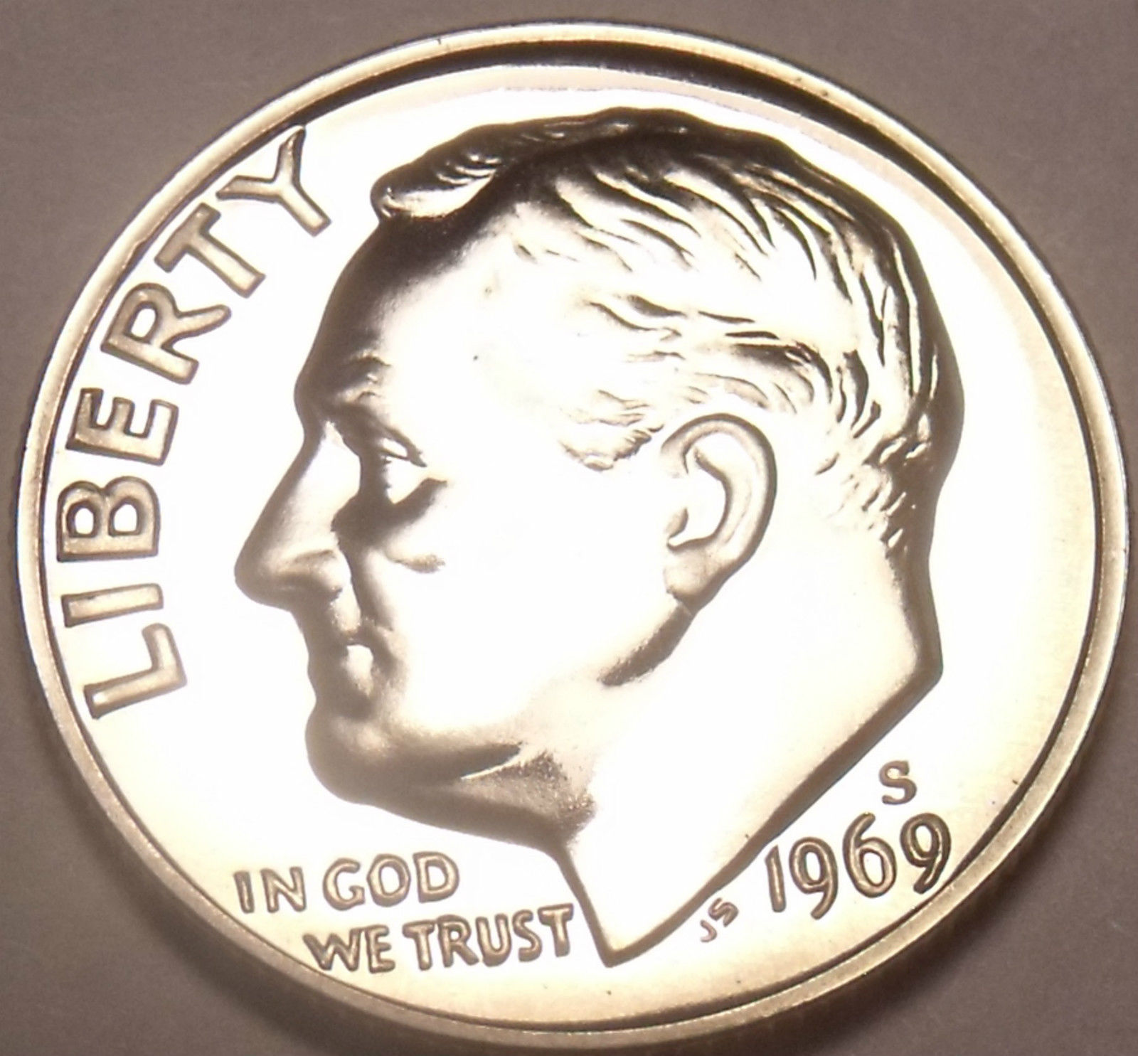 United States 1969-S Proof Roosevelt Dime~Great Price~Free Shipping - £2.34 GBP
