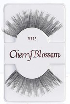 CHERRY BLOSSOM EYELASHES MODEL# 112 -100% HUMAN HAIR BLACK 1 PAIR PER PACK - £1.50 GBP+