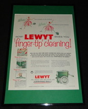 1955 Lewyt Vacuum Cleaner Framed 11x17 ORIGINAL Advertising Display  - £46.59 GBP