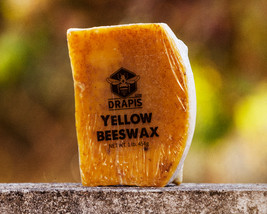 DrApis Yellow Beeswax 454g (1 lb) bar raw &amp; unfiltered from beekeeper Po... - $17.62