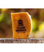DrApis Yellow Beeswax 454g (1 lb) bar raw &amp; unfiltered from beekeeper Po... - $17.62