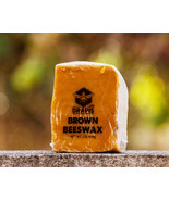 DrApis Brown Beeswax 454g (1 lb) bar raw &amp; unfiltered from beekeeper in ... - £10.97 GBP